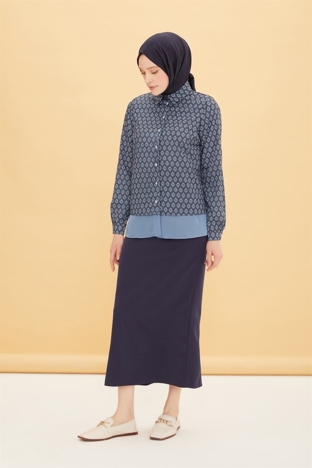 Armine Trend Bluz 22YT301 İndigo