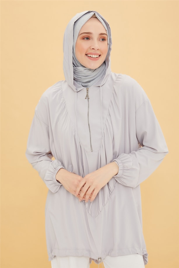 Armine Kapişonlu Sweatshırt 22Y3102 Gri