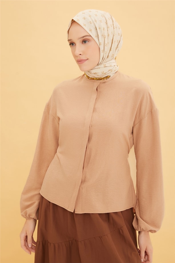 Armine Gömlek 22Y3130 Camel