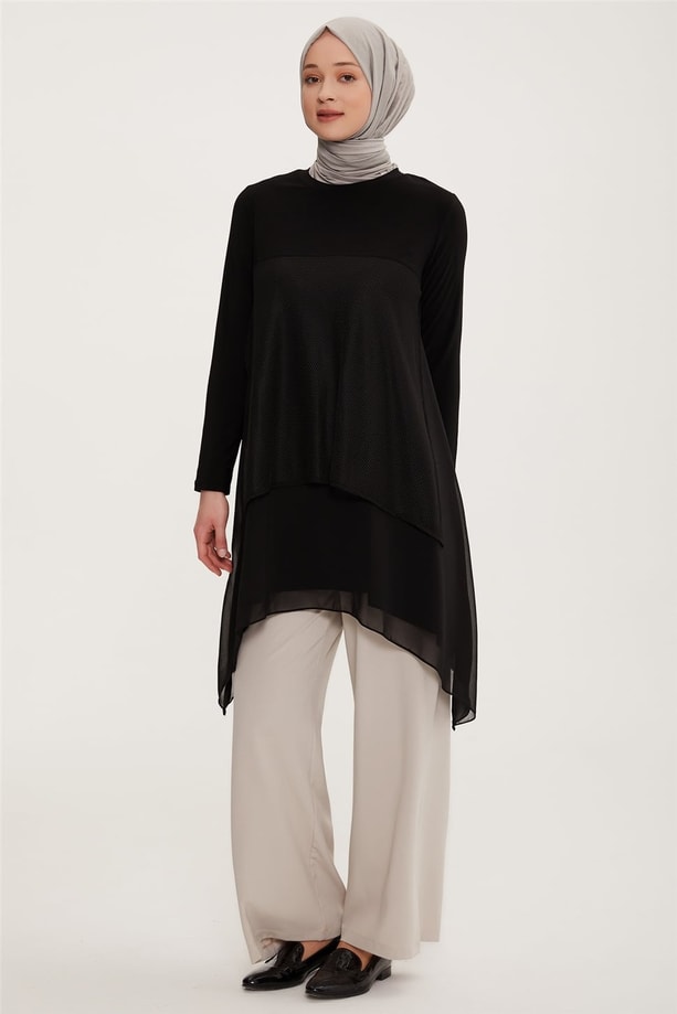Armine Tunik 22YD3305 Siyah