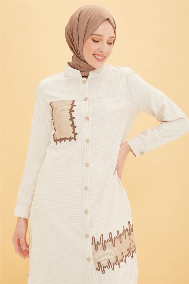 Armine Tunik 22YD3306 Bej