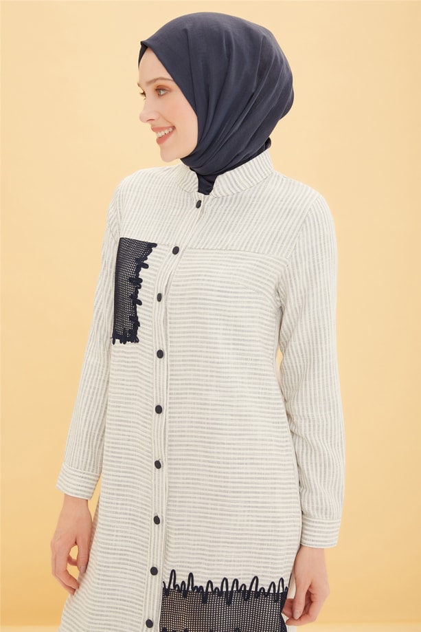 Armine Tunik 22YD3306 Lacivert