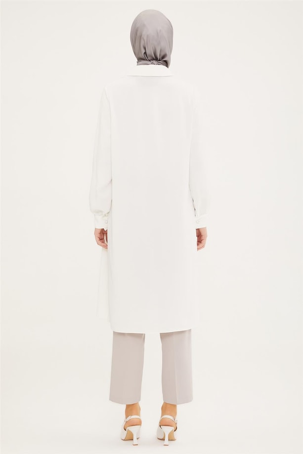 Armine Tunik 22YD3310 Beyaz