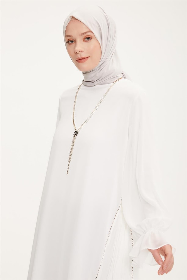 Armine Tunik 22YD3313 Beyaz