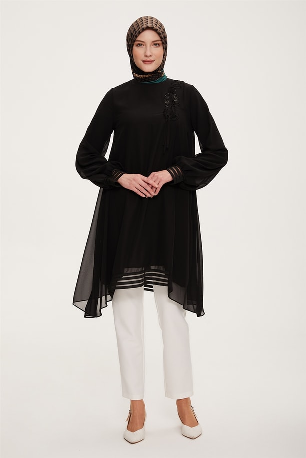 Armine Tunik 22YD3316 Siyah