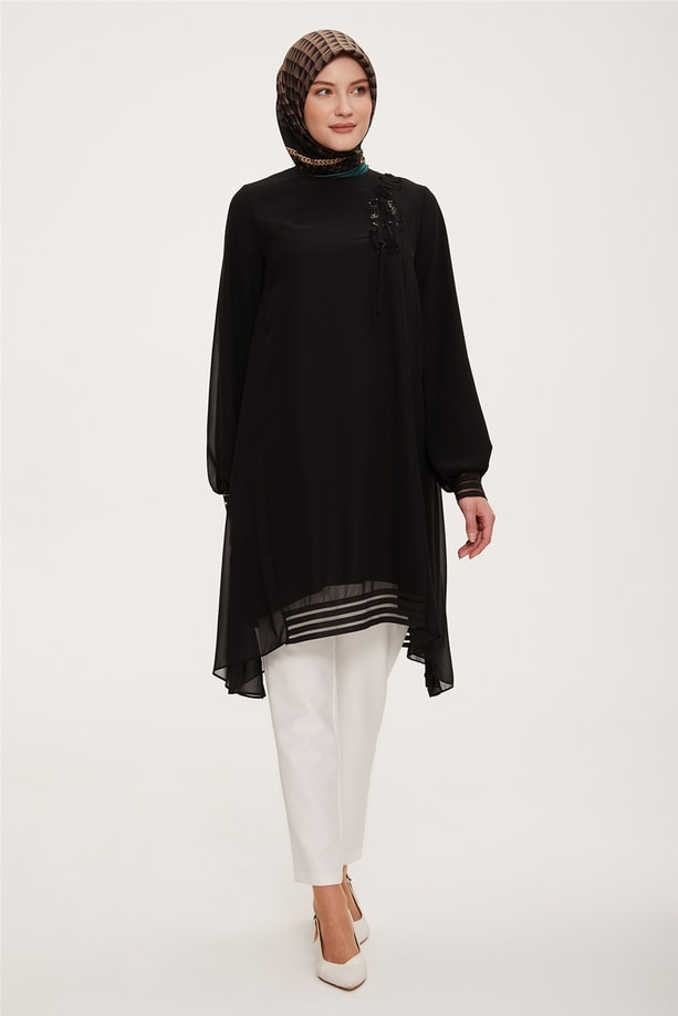 Armine Tunik 22YD3316 Siyah