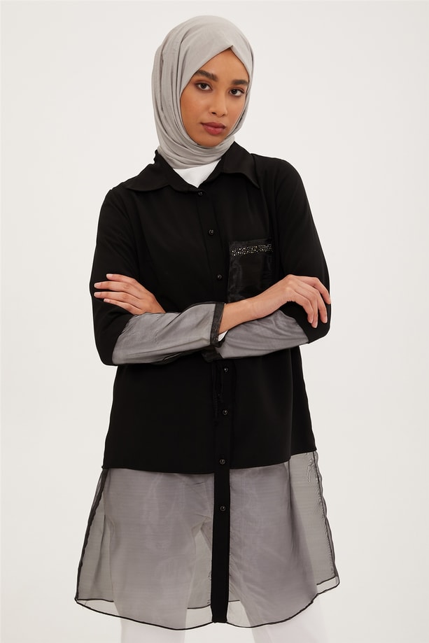 Armine Tunik 22YD3320 Siyah