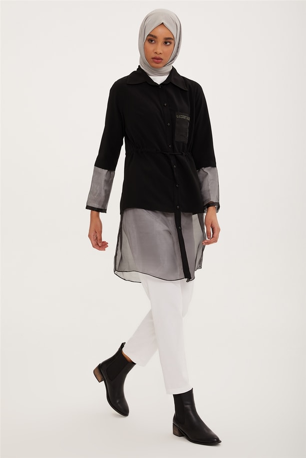 Armine Tunik 22YD3320 Siyah