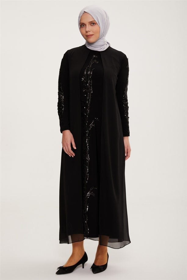 Armine Elbise 22YD3324 Siyah
