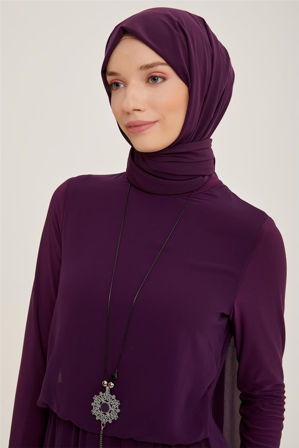 Armine Elbise 22YD3325 Mor