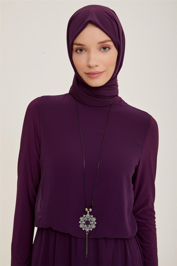 Armine Elbise 22YD3325 Mor