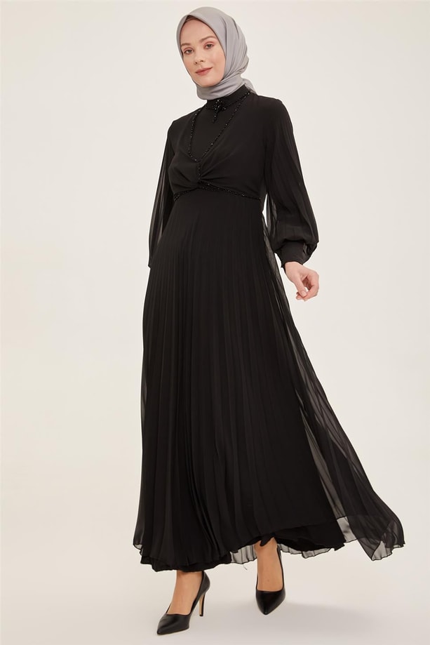 Armine Abiye Elbise 22YD3328 Siyah