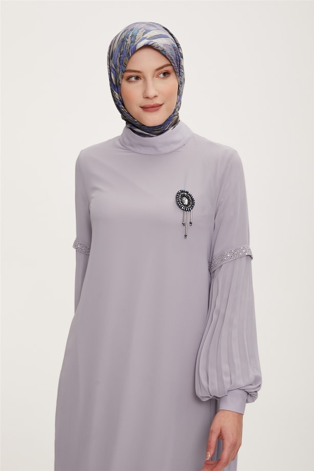 Armine Abiye Tunik 22YD3343 Gri