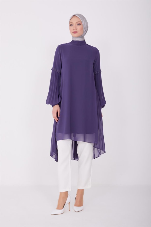 Armine Abiye Tunik 22Yd3343 İndigo