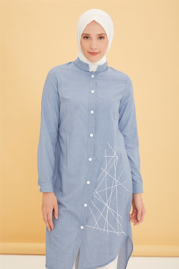 Armine Tunik 22YD3344 Mavi