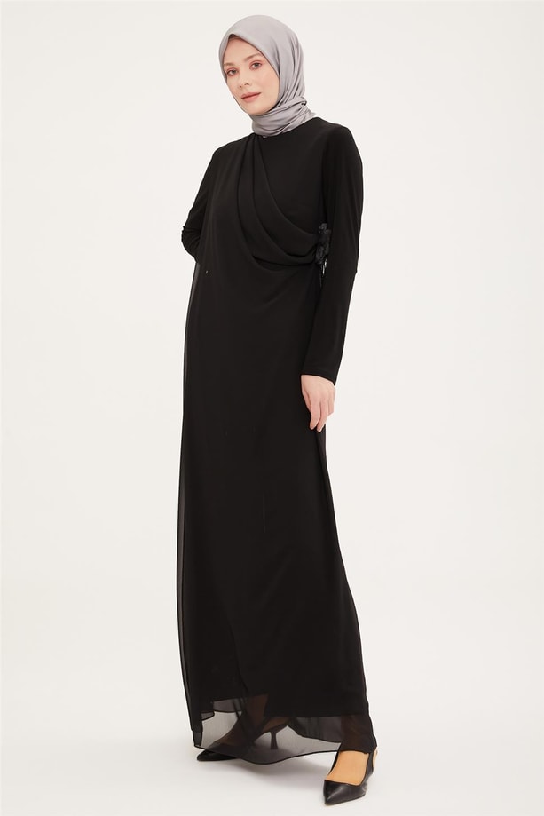 Armine Abiye Elbise 22YD3347 Siyah