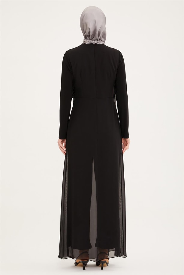 Armine Abiye Elbise 22YD3347 Siyah