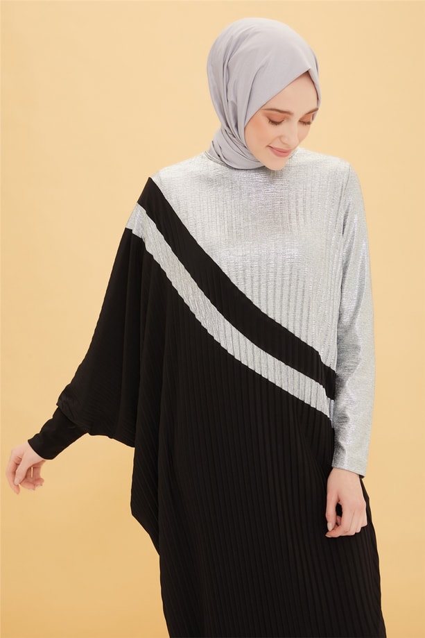 Armine Elbise 22YD3368 Gümüş