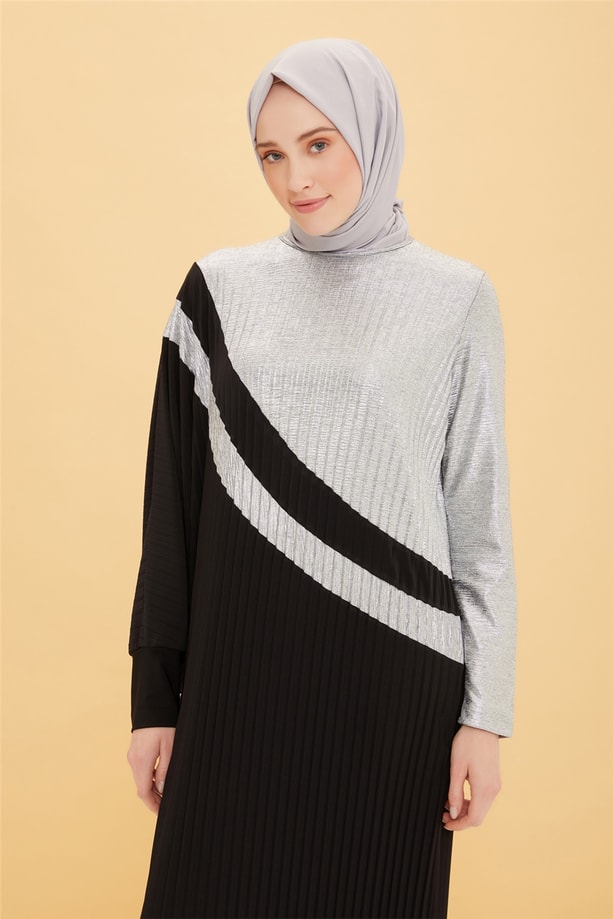 Armine Elbise 22YD3368 Gümüş