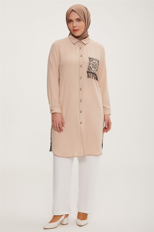 Armine Tunik 22YD3719 Bej