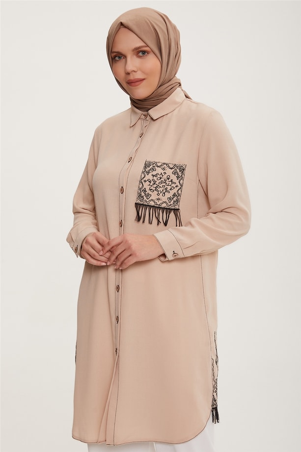 Armine Tunik 22YD3719 Bej