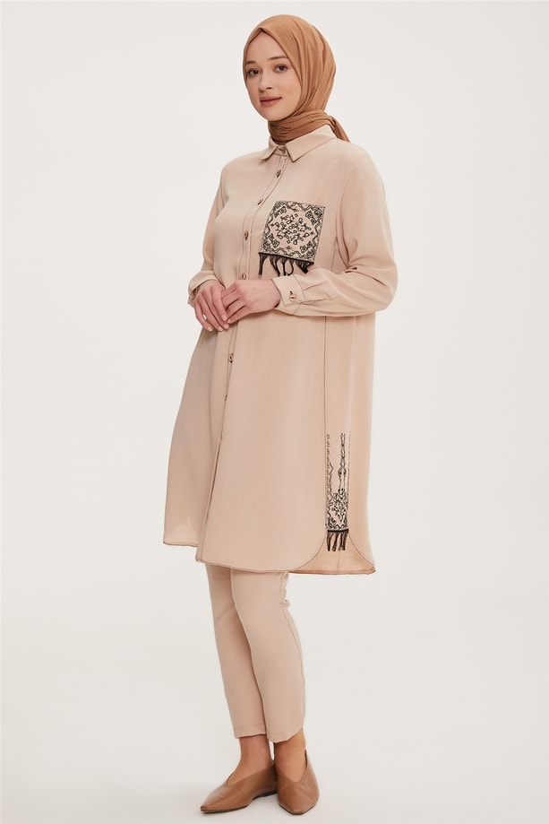 Armine Tunik 22YD3719 Bej