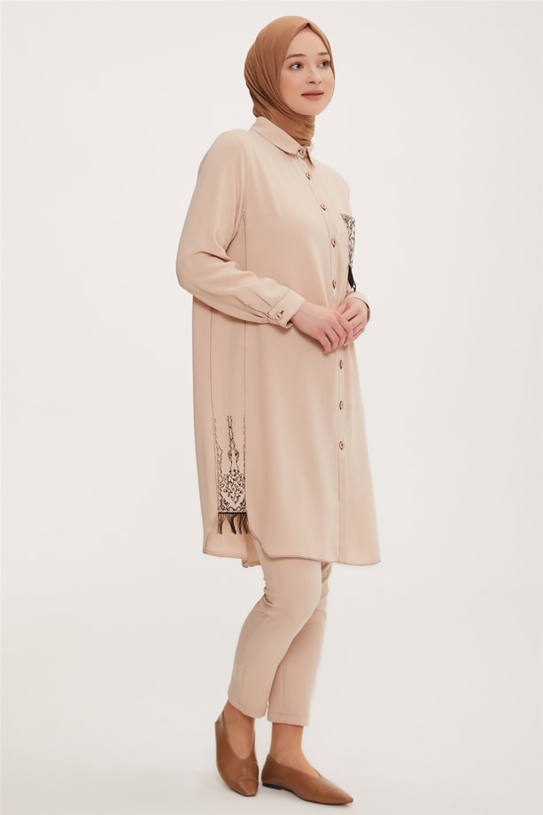 Armine Tunik 22YD3719 Bej