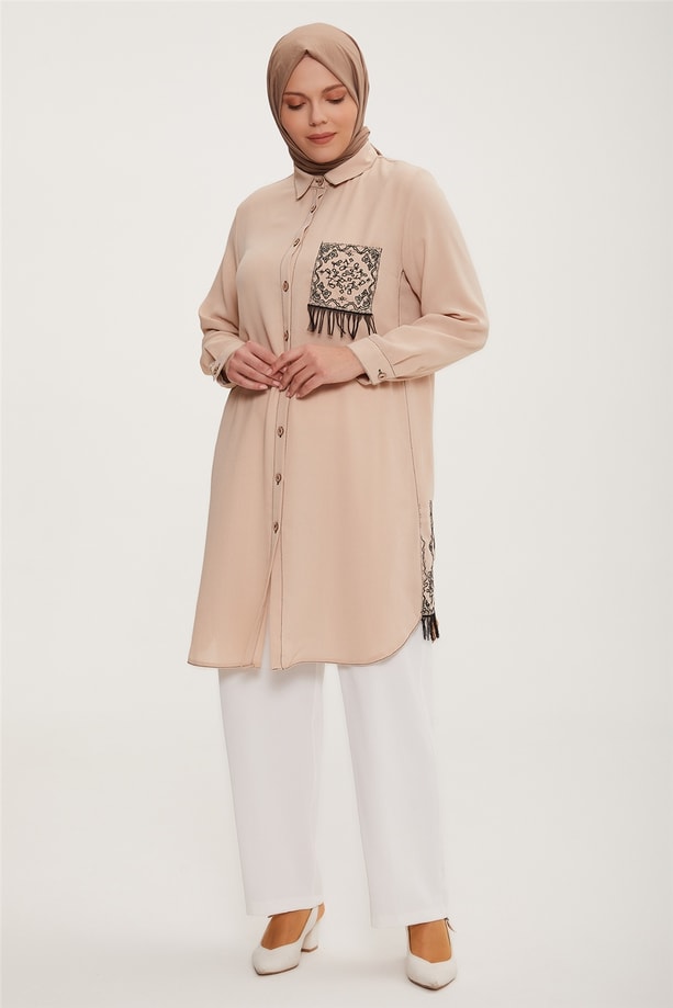 Armine Tunik 22YD3719 Bej