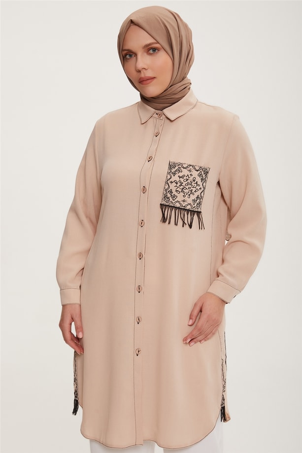 Armine Tunik 22YD3719 Bej