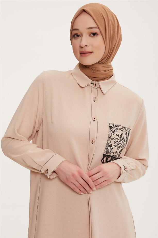 Armine Tunik 22YD3719 Bej