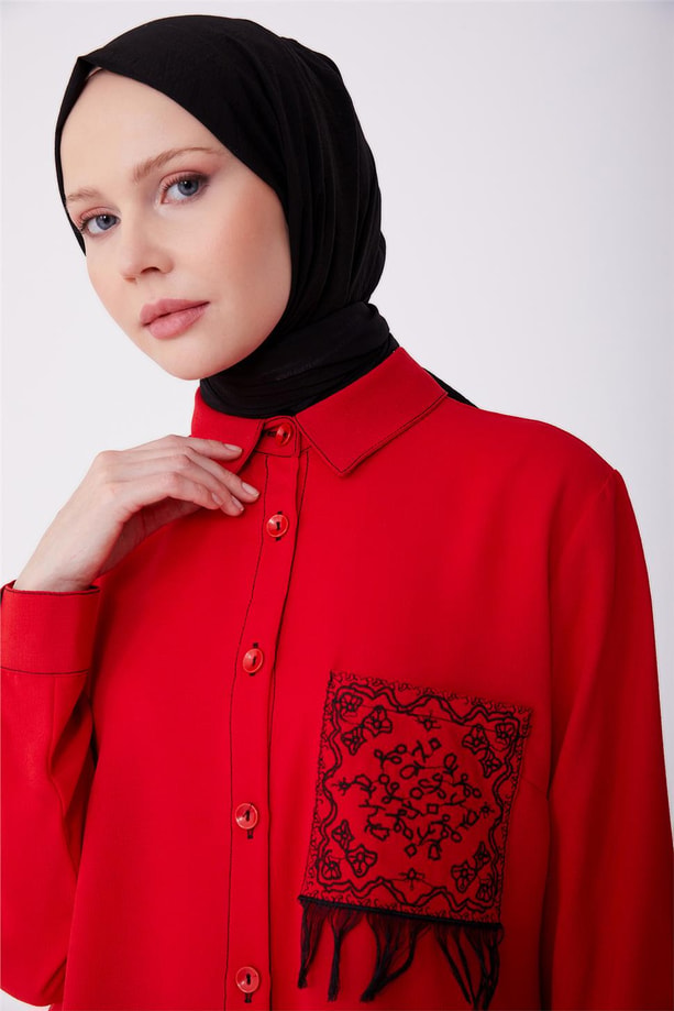 Armine Tunik 22Yd3719 Kırmızı