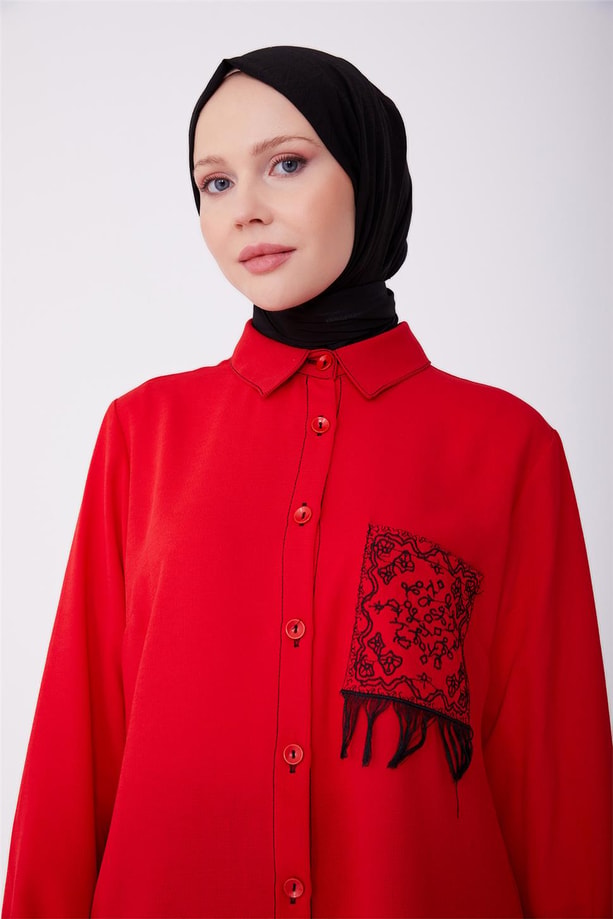 Armine Tunik 22Yd3719 Kırmızı