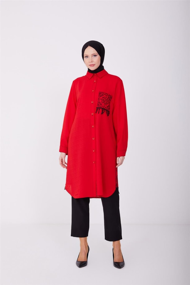 Armine Tunik 22Yd3719 Kırmızı