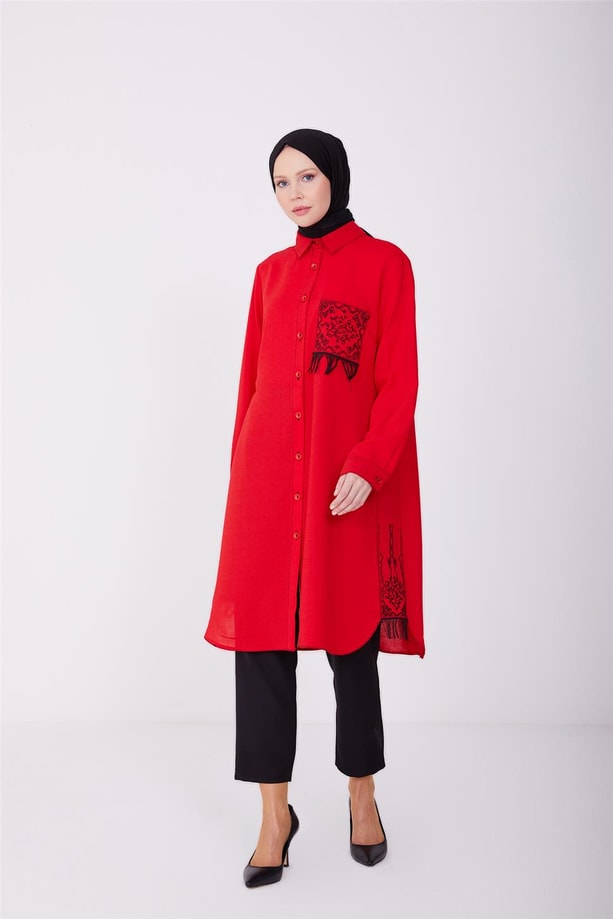 Armine Tunik 22Yd3719 Kırmızı