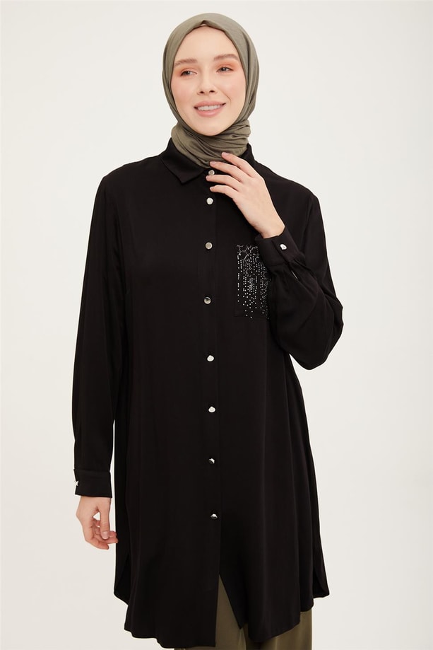Armine Tunik 22YD3724 Siyah