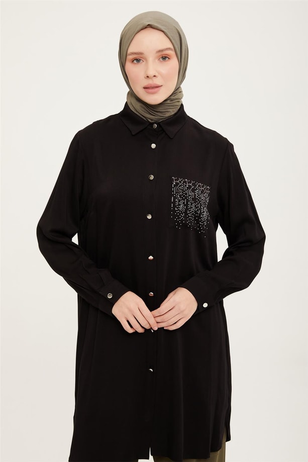 Armine Tunik 22YD3724 Siyah