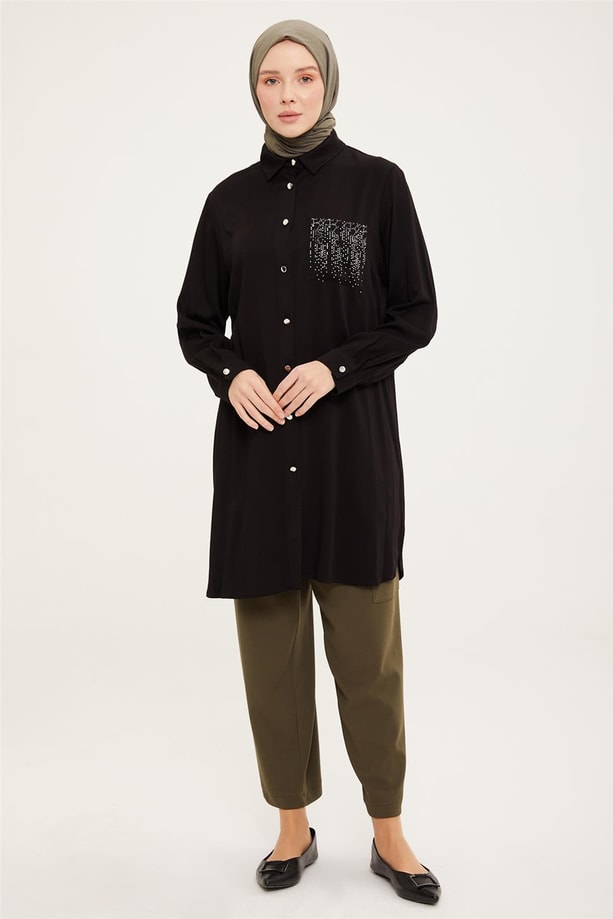 Armine Tunik 22YD3724 Siyah