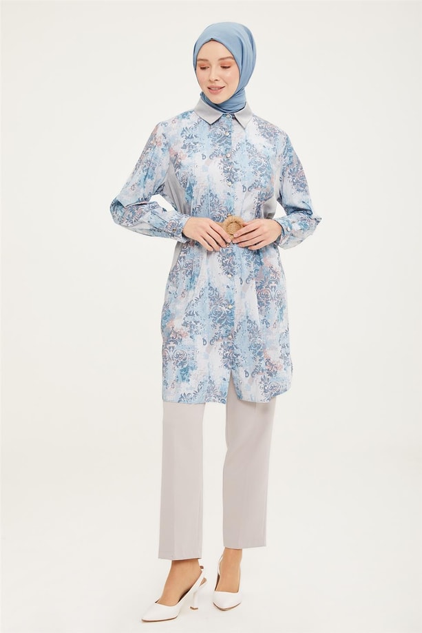 Armine Tunik 22YD3743 İndigo