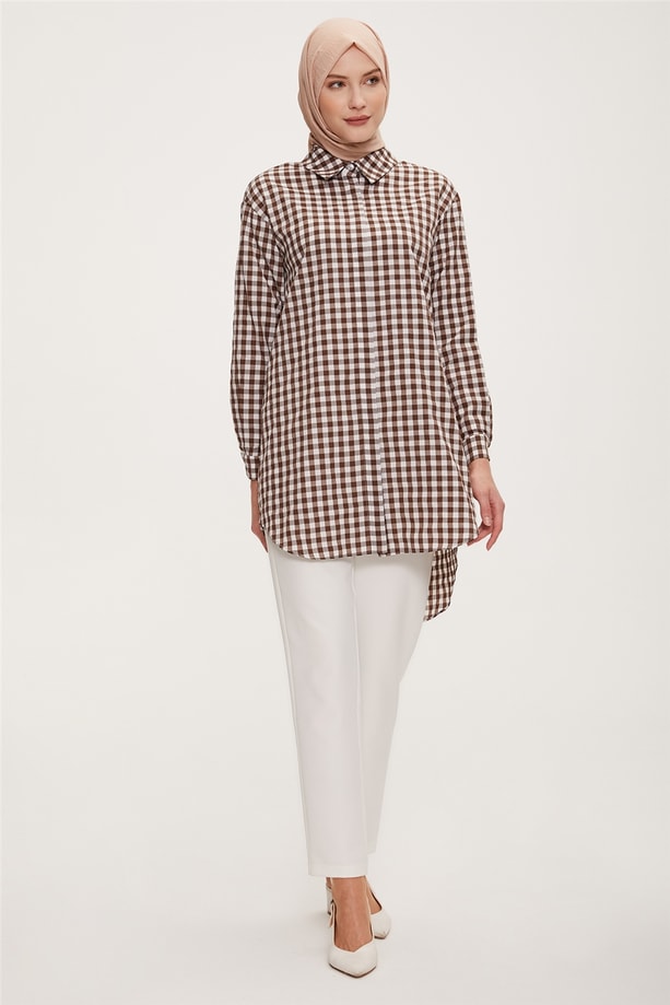 22YF4000 Armine Tunik Kahverengi