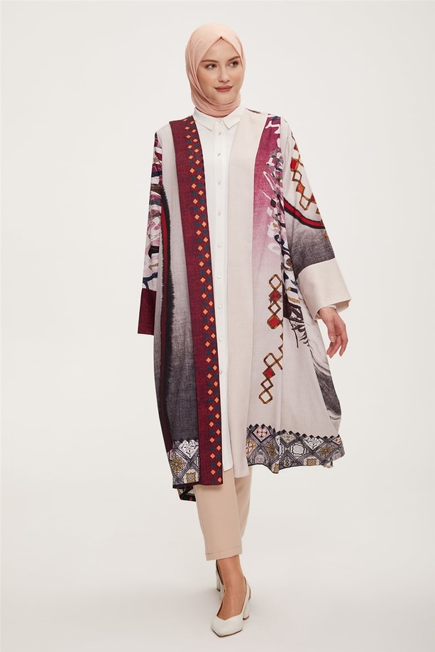 22YD4307 Armine Giy Çık Bordo