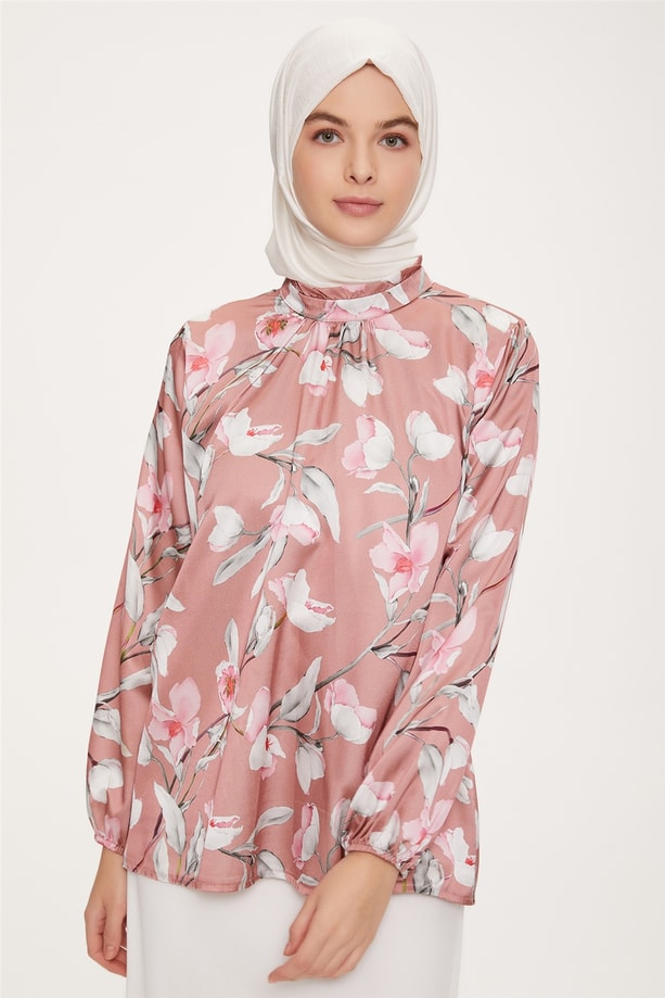 Armine Bluz 22YD4312 Gül