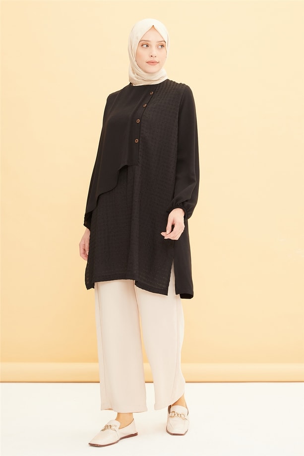 Armine Tunik 22YD4317 Siyah