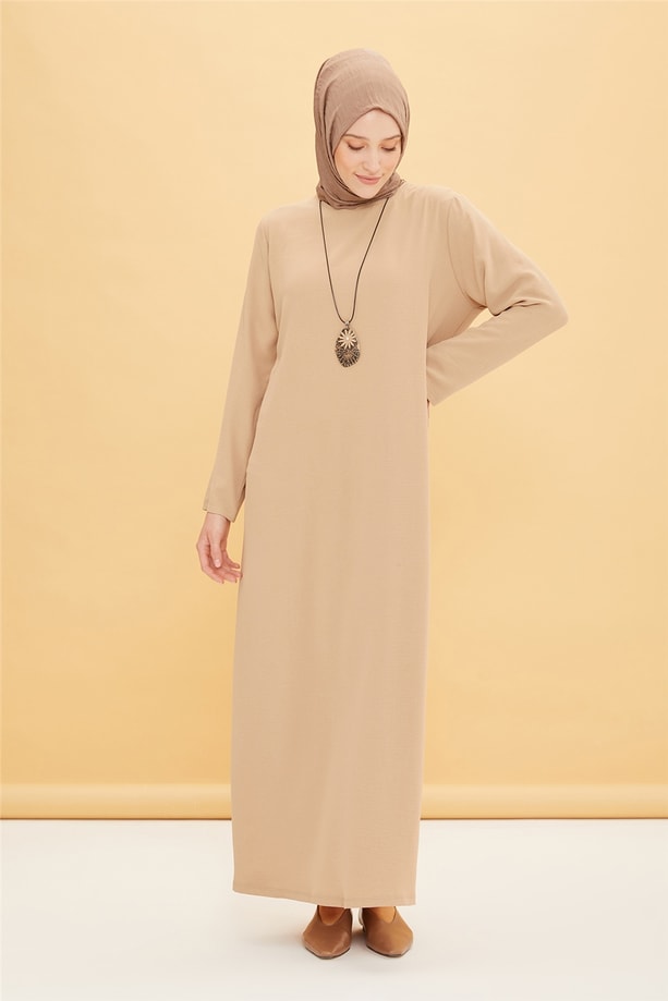 Armine Elbise 22YD4324 Bej