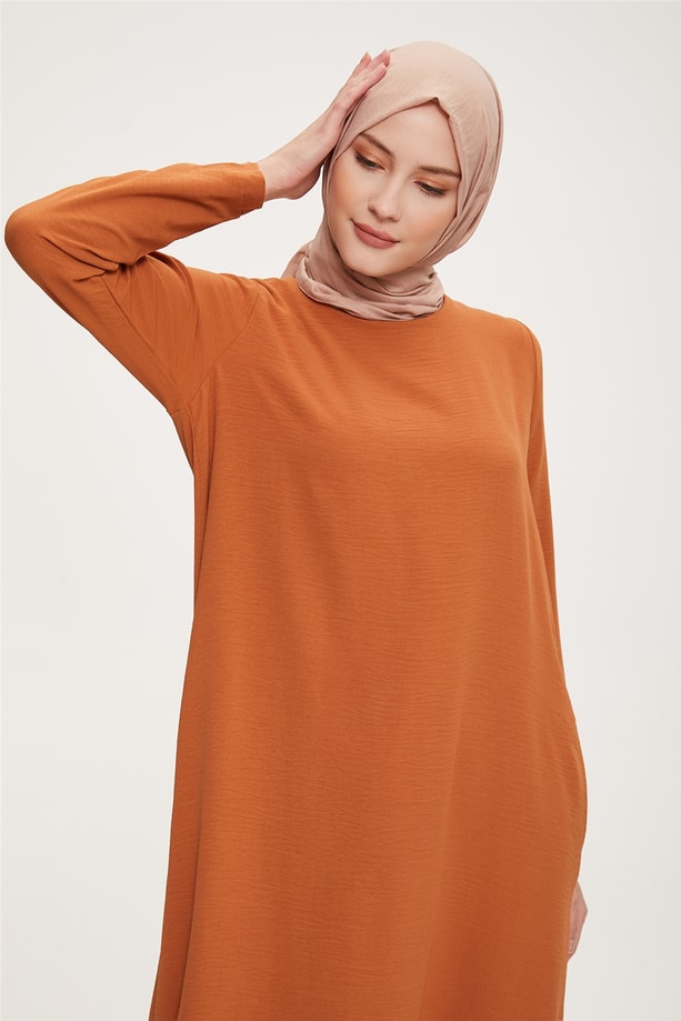 Armine Elbise 22YD4324 Kiremit