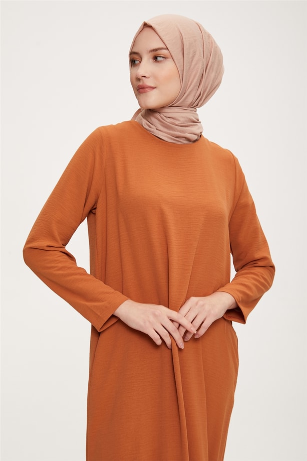 Armine Elbise 22YD4324 Kiremit