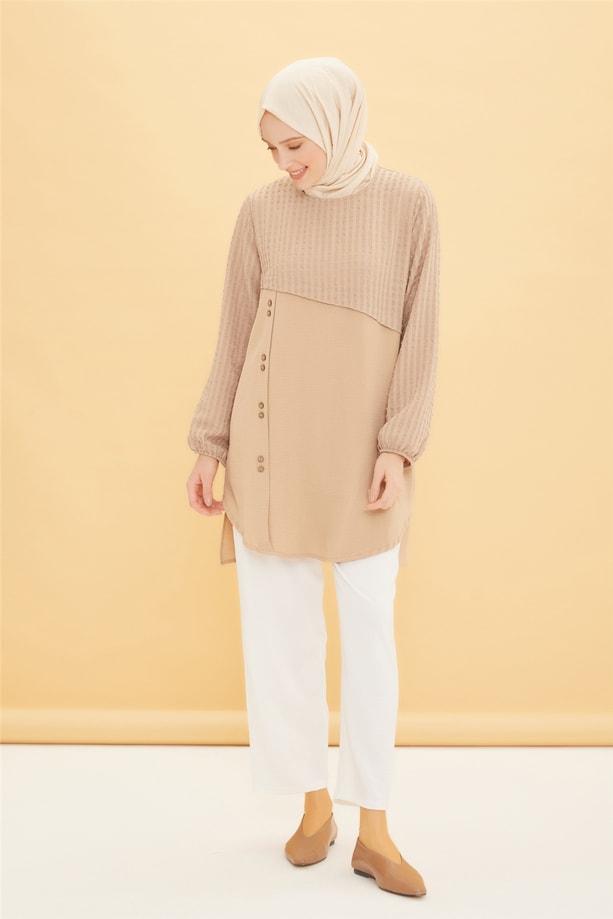 Armine Tunik 22YD4327 Bej