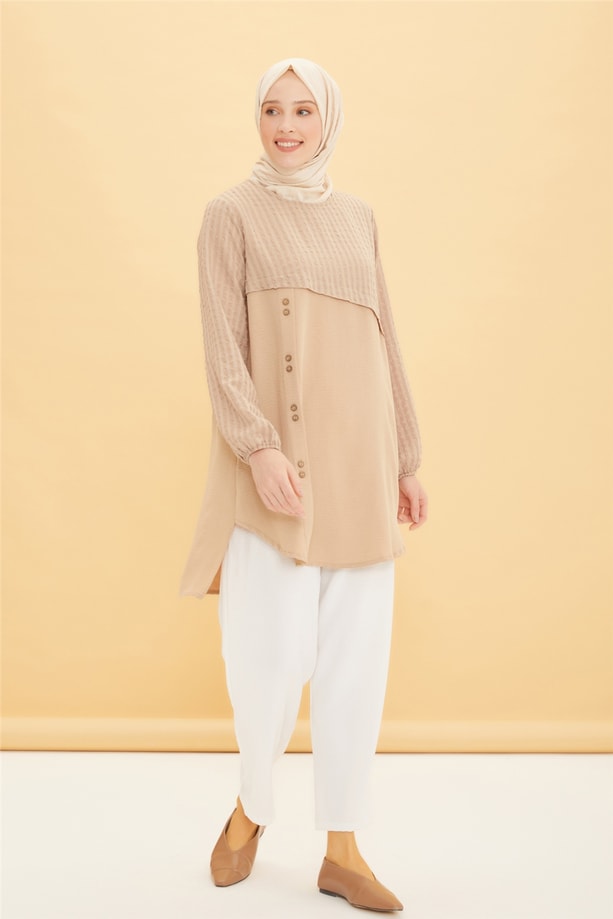 Armine Tunik 22YD4327 Bej