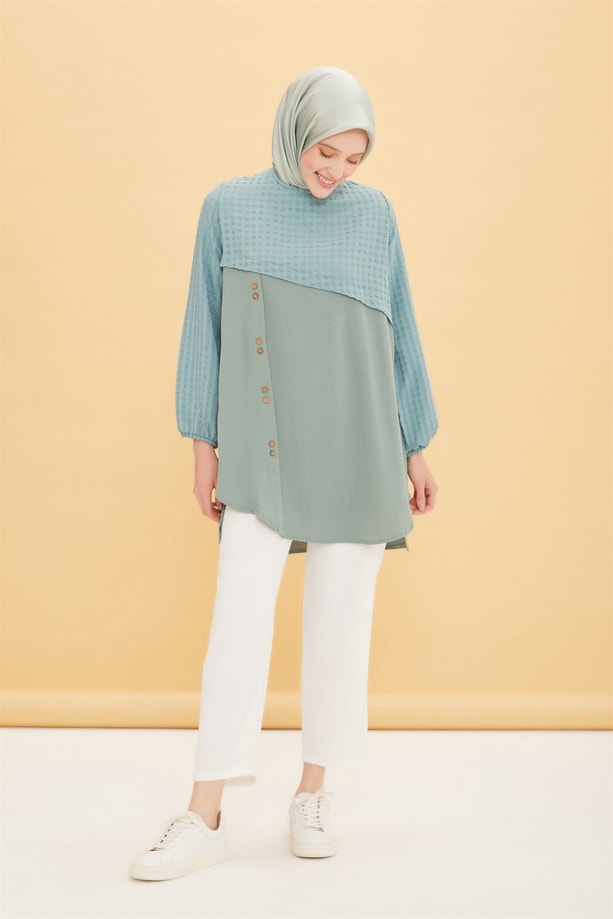 Armine Tunik 22YD4327 Çağla