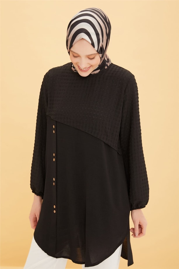 Armine Tunik 22YD4327 Siyah