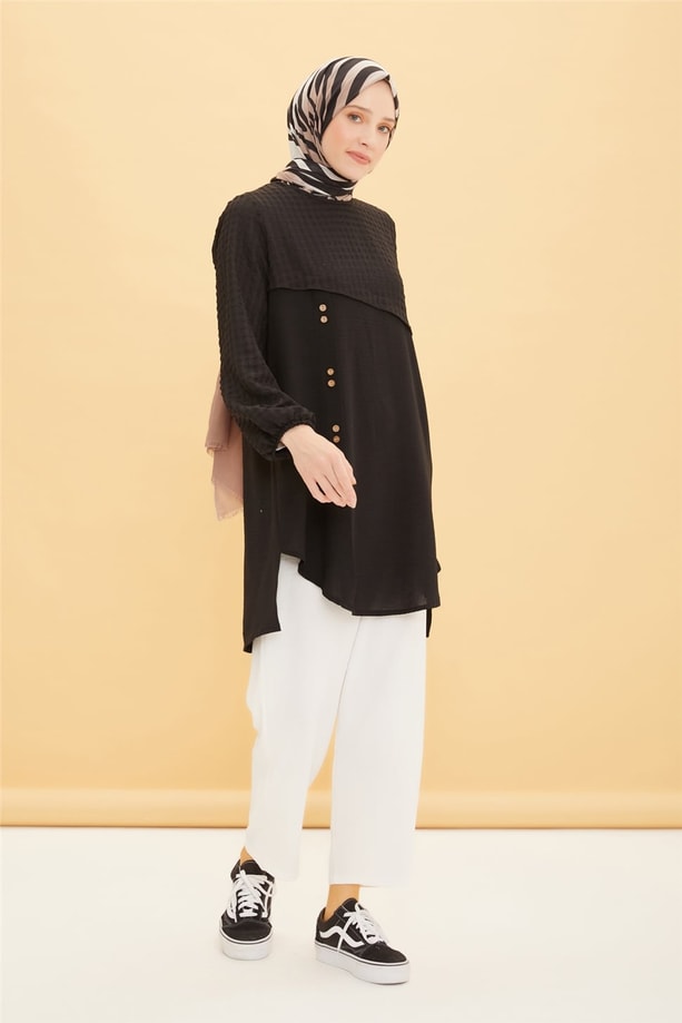 Armine Tunik 22YD4327 Siyah